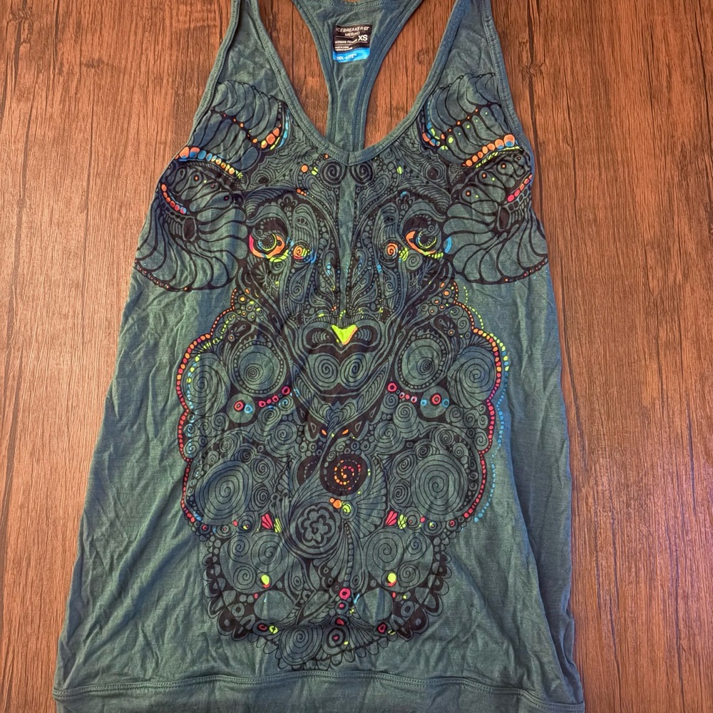 Icebreaker Teal Merino Tank Top